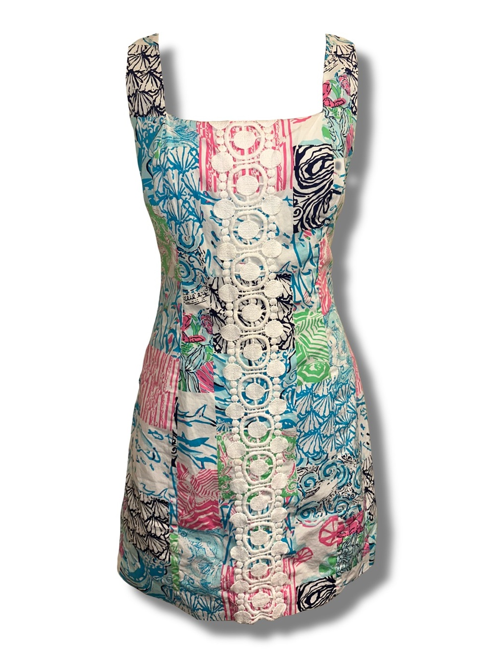 Lilly Pulitzer Idi Osterville Patchwork Shift Dress